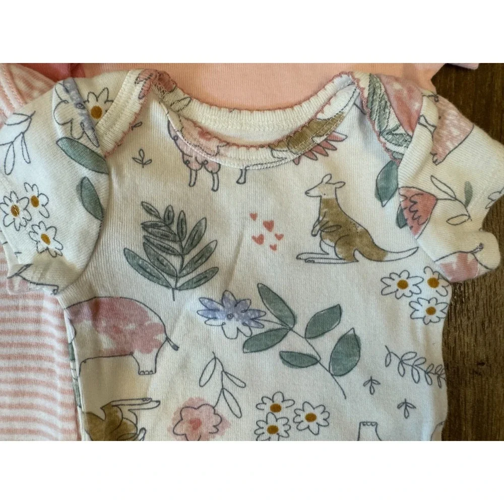 Carters Baby Girl‎ Newborn Outfits Tee Shirts Bodysuits Clothes Lot Mom Awesome